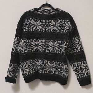 Obermyer Made in Austria Wool Fairisle Sweater